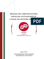 REGLES DE CERTIFICATION Des Membranes À Base de Bitume Modifié PDF