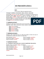 Ejercicios Resueltos de Precisión Lexica