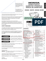 Honda GX340 Engine Manual