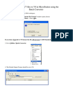 Converting V7 Filesto V8 MR3 in Micro Station