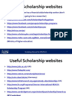 Masters Scholarships