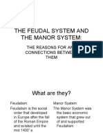 Feudalism and Manor System