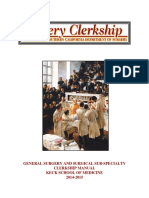 Surgery Clerkship Manual