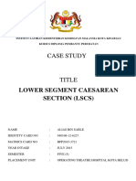 Lower Segment Caesarean Section