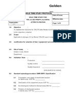 Hold Time Study of 70% Ipa