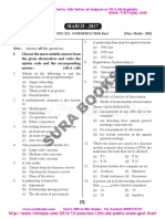 1075 12 Commerce em Answer Key March 2017 Exam