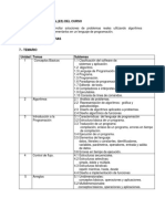 Temario de Fundamentos de Programacion