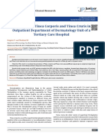 Prevalence of Tinea Corporis and Tinea Cruris in Outpatient Department of Dermatology Unit of A Tertiary Care Hospital