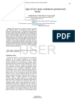 Analysis and Design of Two Span Continuous Prestressed Beam