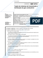 NBR 12712 - Projeto de Sistemas de Transmissao E Distribuicao de Gas Combustivel