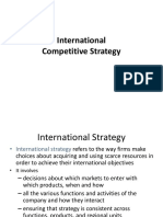 International Competitive Strategy