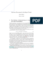 Bayesian Reasoning For Intelligent People: 1 The Briefest of Introductions To Conditional and Joint Probabilities