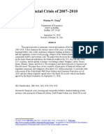 Financial Crisis of 2007-2010: Winston W. Chang