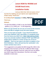 Instructions For Firmware The Device RK3066 and RK3188