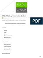 SRS of Railway Reservation System