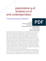 El Apropiacionismo y El Simulacionismo en El Arte Contemporáneo - N Osornio