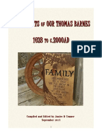 Descendants of Our Thomas Barnes 1623-c.2000AD