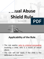 Sexual Abuse Shield Rule Report