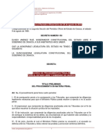 Código de Procedimientos Penales Oaxaca