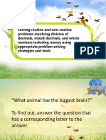 Solving Routine and Non-Routine Problems Involving Division of