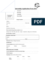 Volunteer Application Form 2017