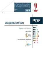 Using ODBC With Stata: Rita Sousa (Rcsousa@bportugal - PT) Rita Sousa (Rcsousa@bportugal - PT)