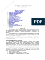 Deshidratación y Congelación de Alimentos