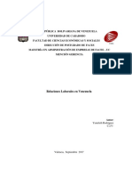 Relaciones Laborales en Venezuela