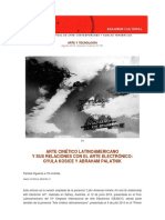 Arte Cinetico Latinoamericano y Sus Relaciones Con El Arte Electronico PDF