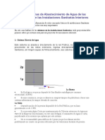 Tipos de Sistemas de Abastecimiento de Agua de Las Edificaciones en Las Instalaciones Sanitarias Interiores