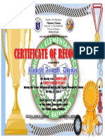 Certificate Sports