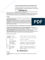 Que Lenguaje Usar para Programar Microcontroladores PIC PDF