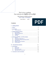 LaTeX - Fontspec Package PDF