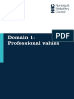 Domain 1 Professional Values