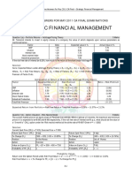 May 2011 Strategic Financial Management