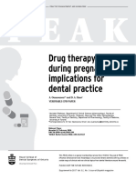 PEAK Drug Therapy During Pregnancy Implications For Dental Practice