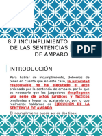 Incumplimiento de La Sentencia de Amparo