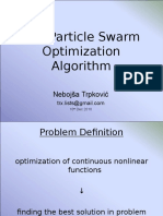 The Particle Swarm Optimization Algorithm