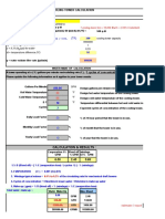 Cooling Tower - Water Make Up Calc.