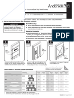 Andersen Measurement Guide Tear Pad 400 Series Bay Bow Box Window 9044885