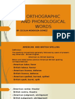 Orthographic Words - Linguistic