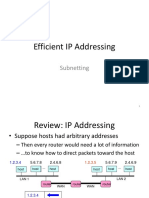 Efficient IP Addressing