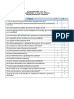 Análisis de Cuestionario Control Interno