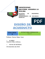 Diseño Acueducto