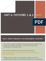 Unit4 Outcome1and2 Checklist