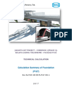 Calculation Summary of Pile Foundation