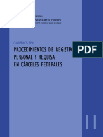 Procedimientos de Registro Personal y Requisa en Cárceles Federales