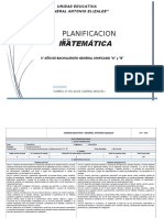 Plan de 3ero Bachillerato Matemática Básica