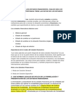 1.-Como Define A Los Estados Financieros, Cuales Son Los Básicos Y Que Importancia Tiene Las Notas de Los Estados Financieros. Definición