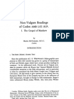 Non-Vulgate Readings of Codex AMB I.61 SUP. I. The Gospel of Matthew by Martin McNAMARA, M.S.C.